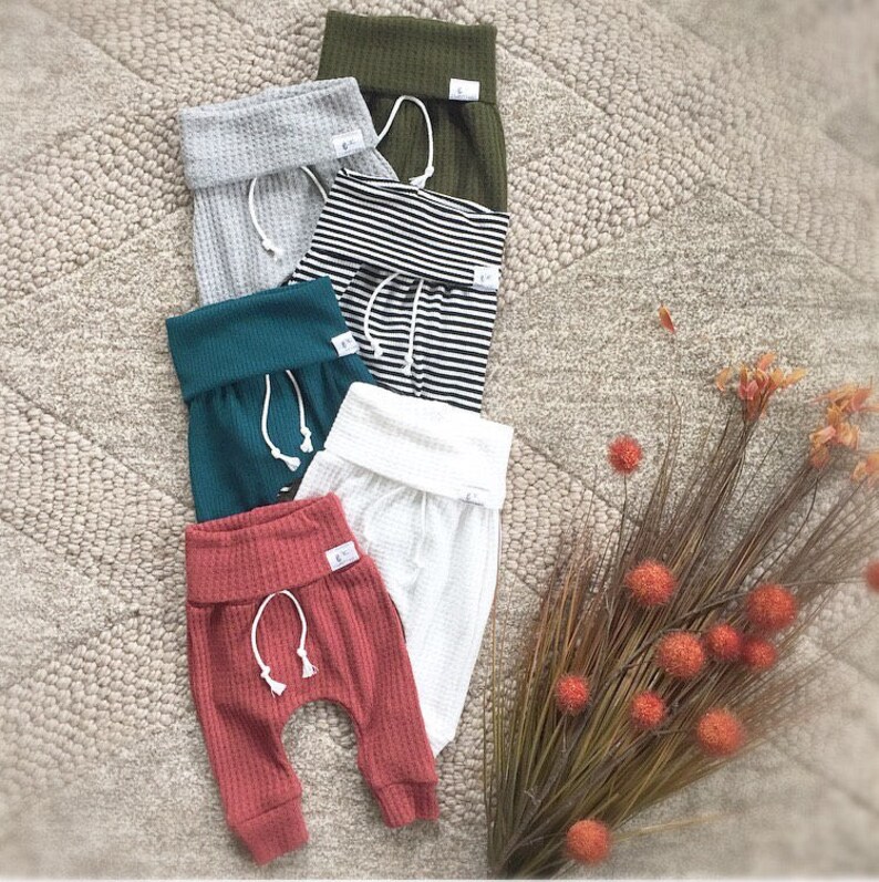 Waffle Baby Leggings Harem Boy Pants Joggers for Newborn 2t Etsy