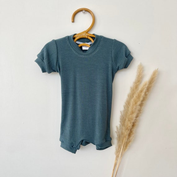 Barboteuse bebe garcon turquoise une piece d ete tenue d ete bebe garcon combinaison bebe barboteuse bebe ete 0 3m 6 9m. Etsy Canada