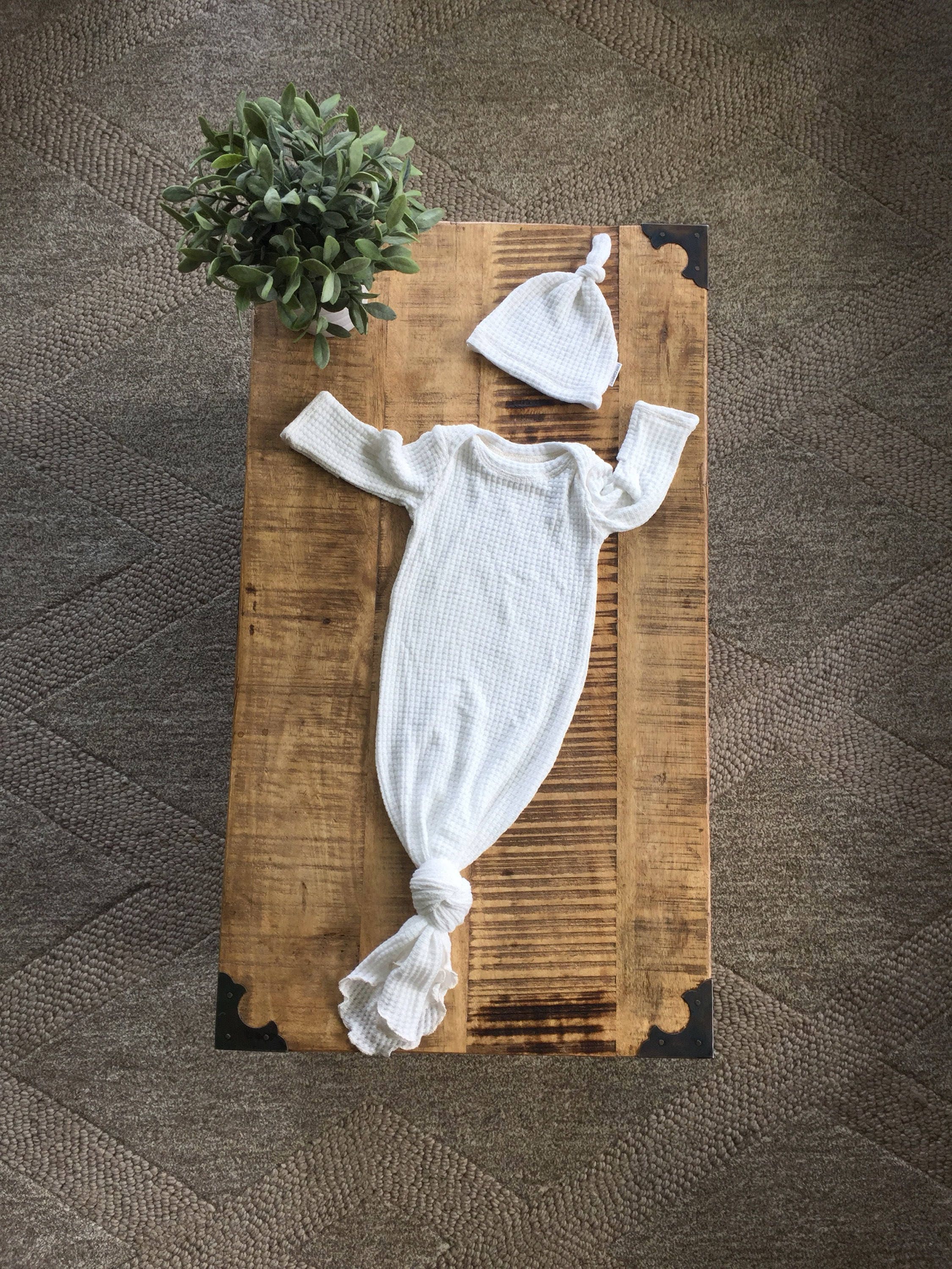 baby gowns that tie at the bottom