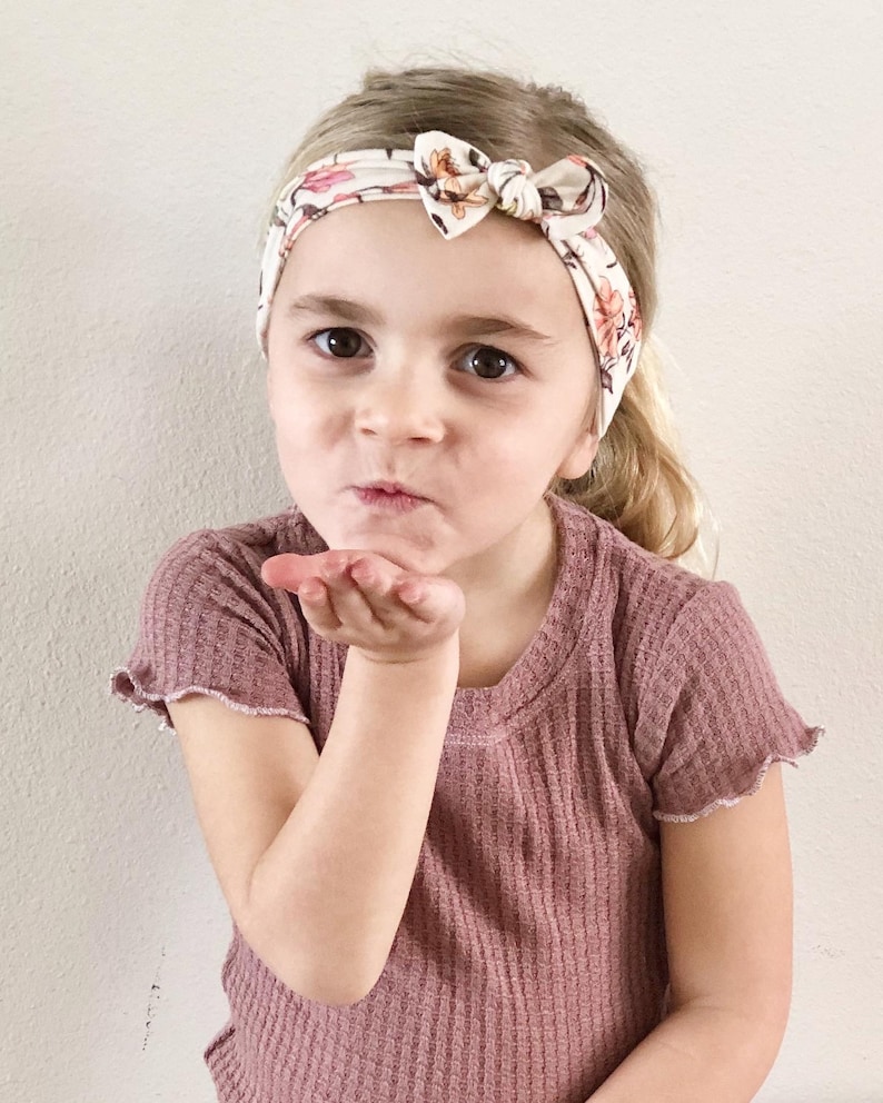 Baby Top Knot Head Wrap, bow head wraps, newborn headbands, baby turbans, bow headwrap, head wrap for babies, knotted bow, baby girl gifts. image 4