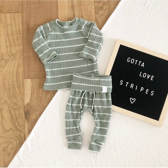 sage green baby clothes