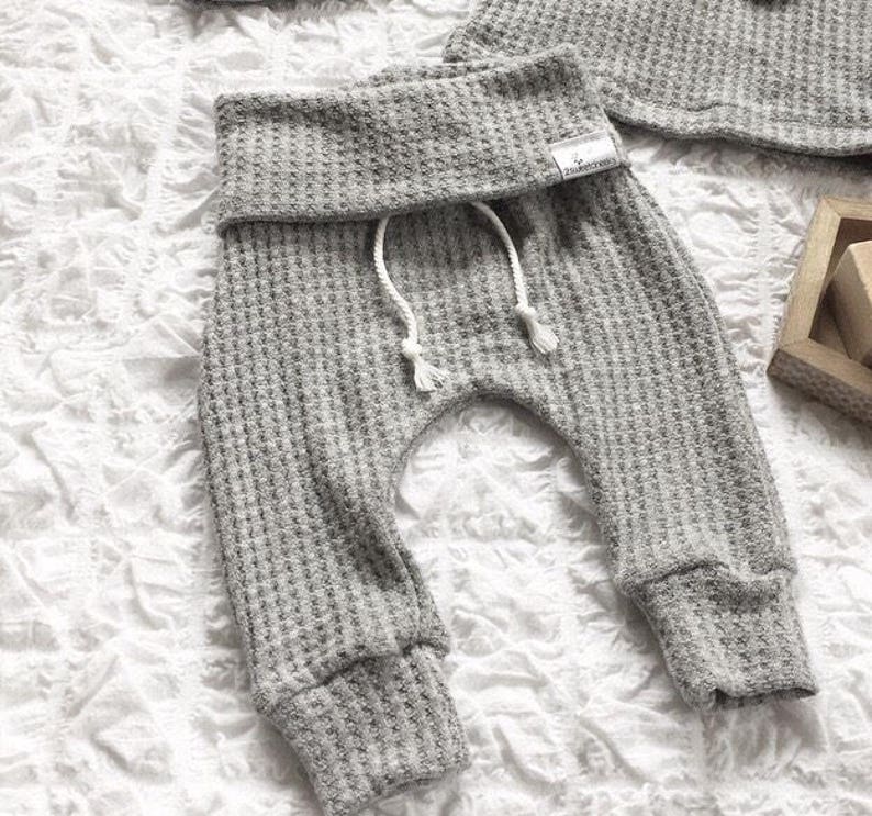 Waffle Baby Leggings Harem Boy Pants Joggers for Newborn 2t Etsy