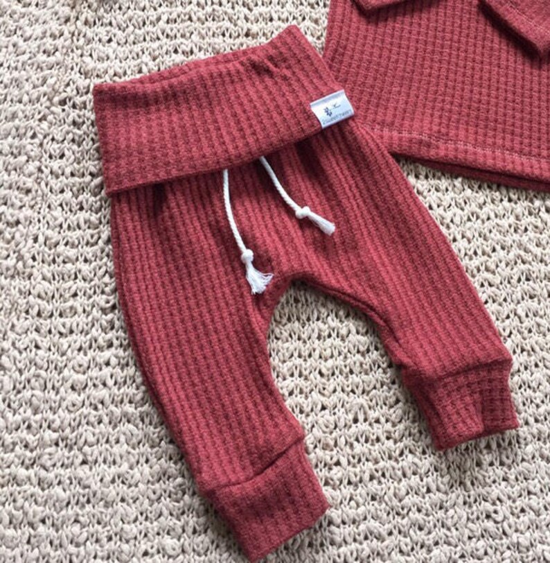 Waffle Baby Leggings Harem Boy Pants Joggers for Newborn 2t Etsy