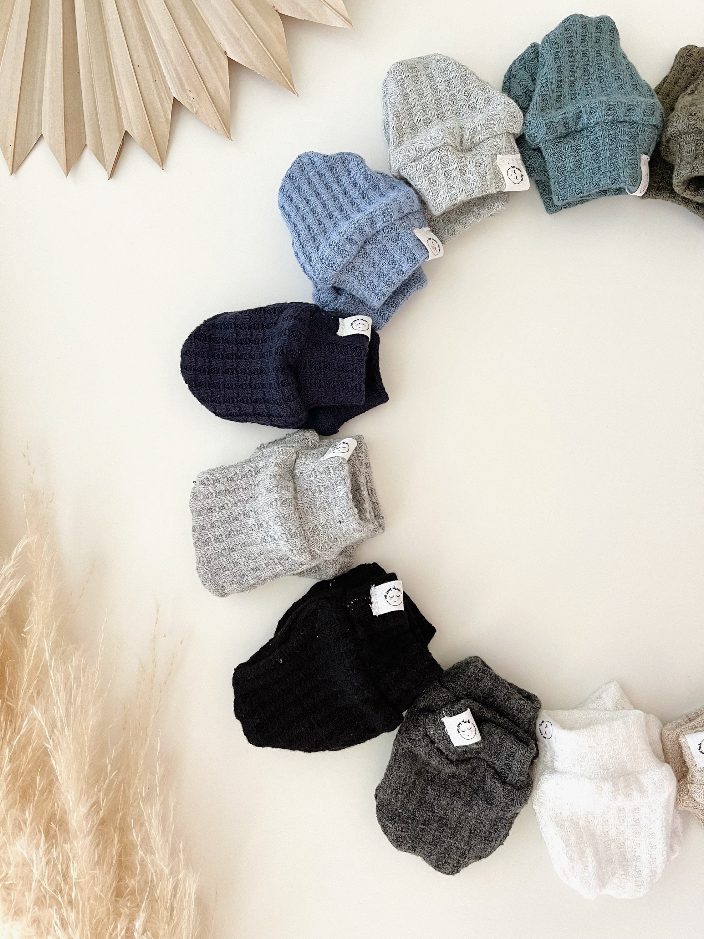 Amazon.co.jp: Organic Cotton Baby Mittens, Made in Japan