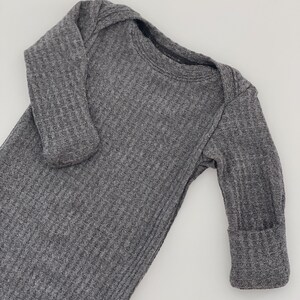 Waffle baby gown