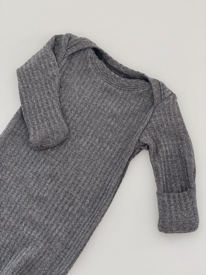 Waffle baby gown