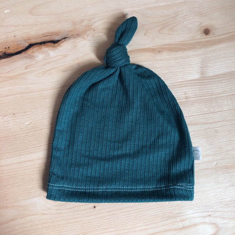 Waffle knotted hat gender neutral baby hat unisex baby hat Etsy