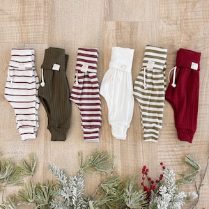 Baby Leggings, baby pants, newborn pants, toddler pants, neutral harem pants, baby hose, infant baby leggings, baby boy clothes, baby girl.