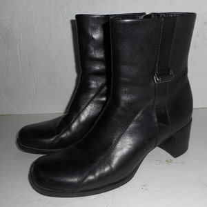 clark black ankle boots