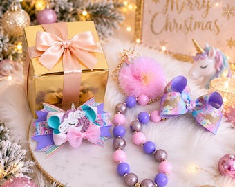 Unicorn Christmas Gift Box for Toddler or Girls | Birthday Gift Set