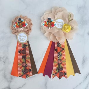 Turkey Baby Shower Sash: Fall Thanksgiving Mommy-to-Be image 5