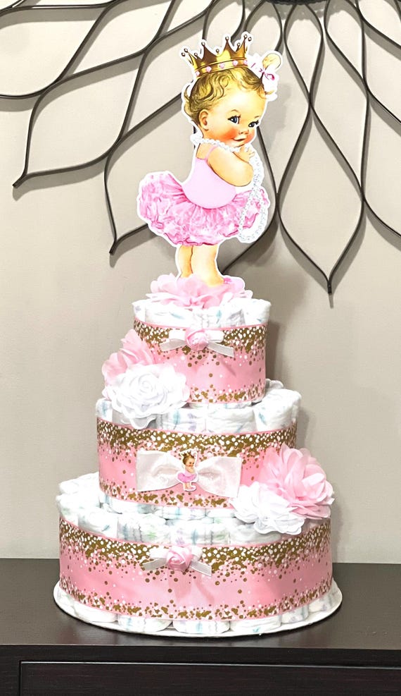 Royal Castle Diaper Cake Princess (Lavender Purple White genuine