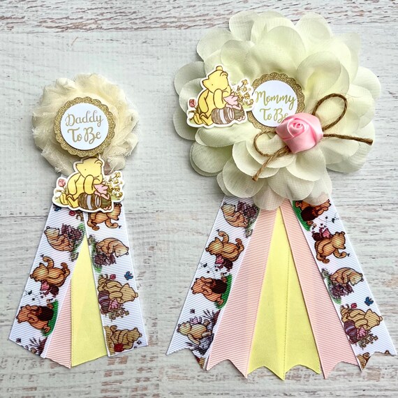 Classic Winnie The Pooh Baby Shower Corsage Mommy Pin - Etsy 日本