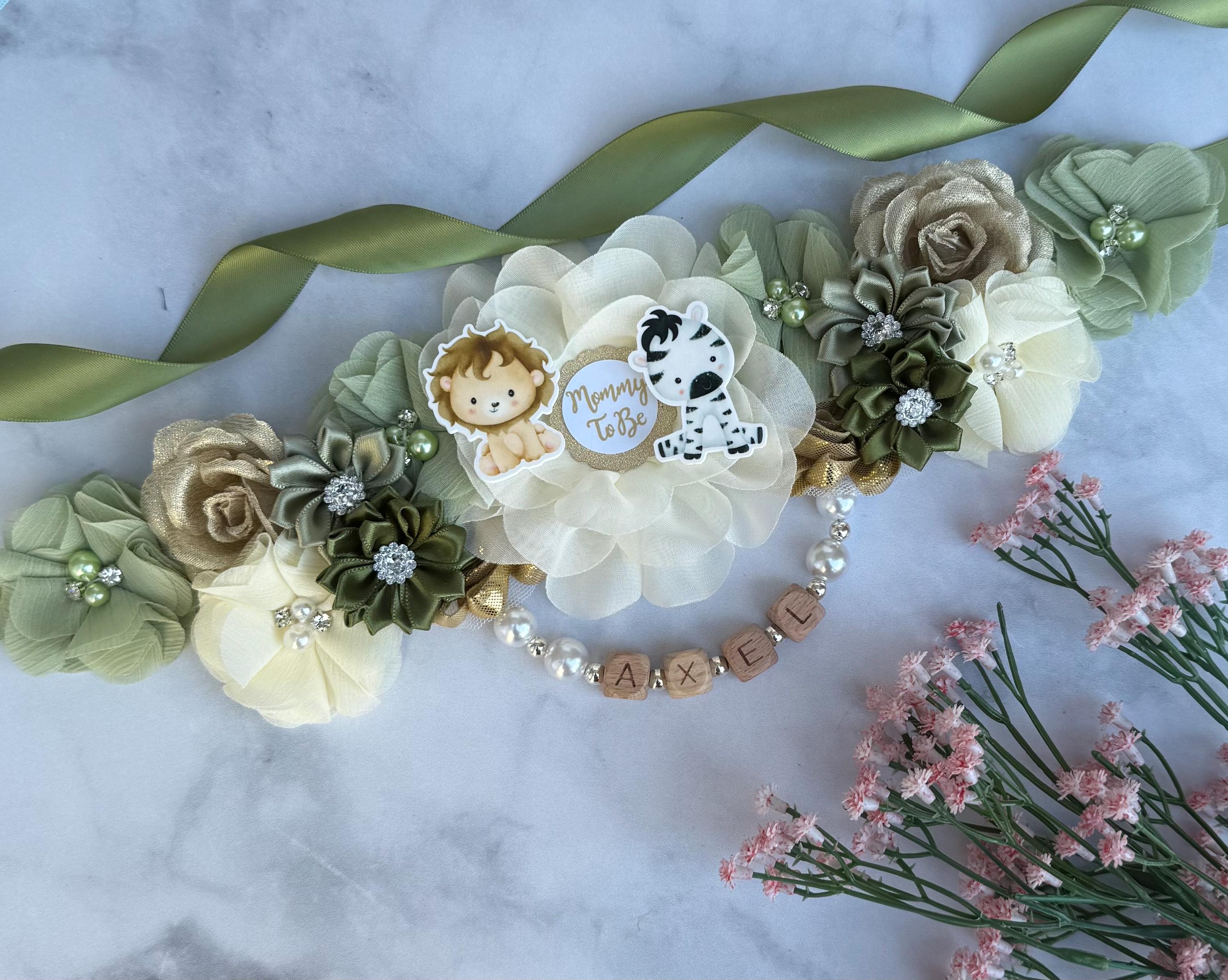 Safari Baby Shower Sash , Baby Safari Maternity Sash ,safari  display picture 2