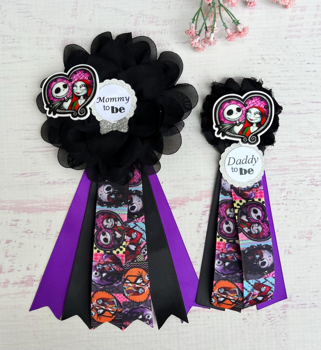 Nightmare Before Christmas Baby Shower Corsages Nightmare Baby Shower ...