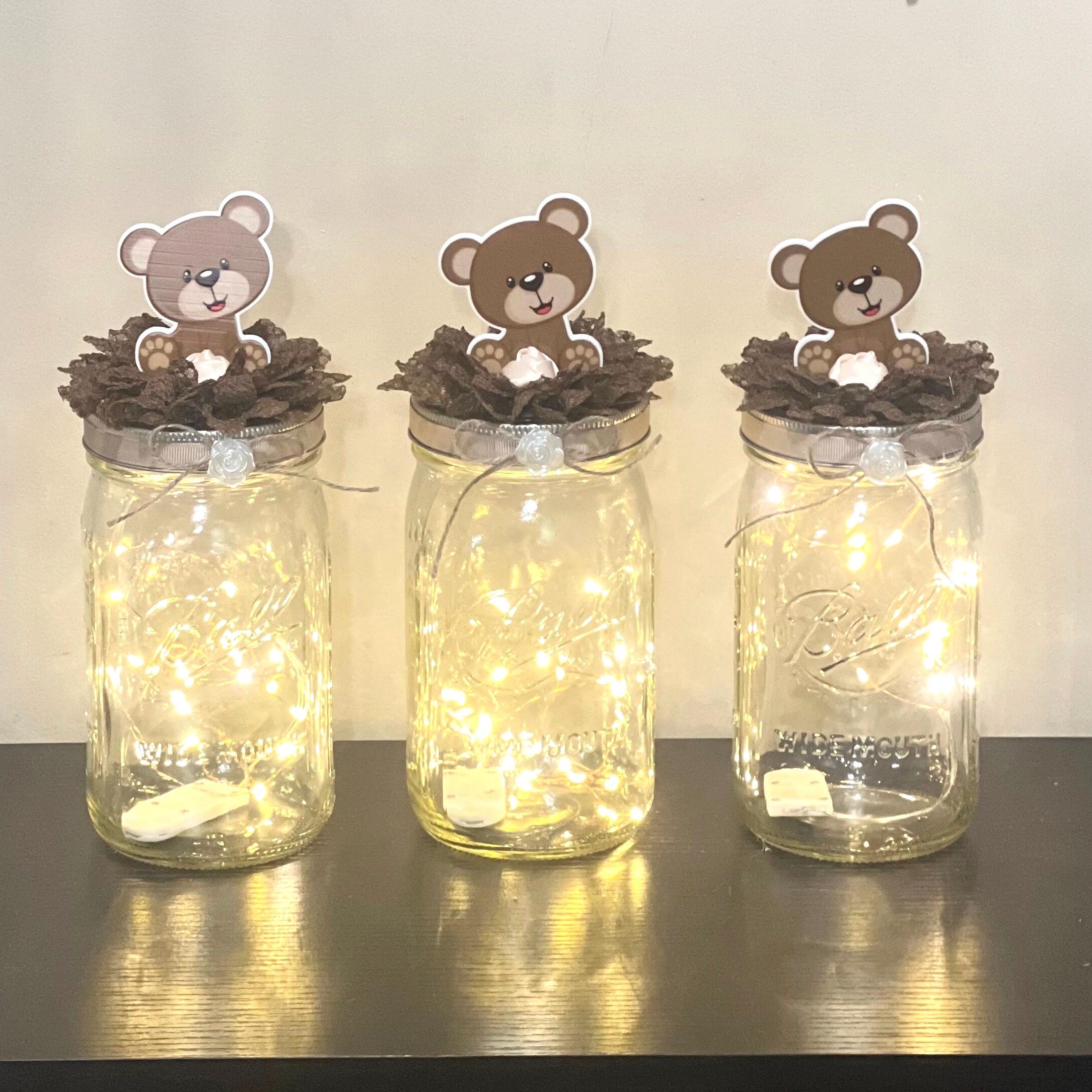 Ideas Para Centros De Mesa Con Frascos Para Baby Showers Centros De