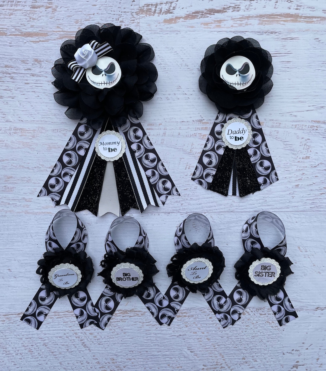 Nightmare Before Christmas Baby Shower Corsages Jack Skellington Baby ...