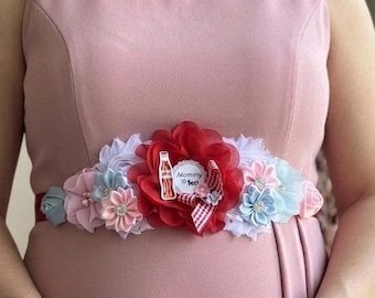 Klar att poppa babyshower-gravyrband, könsavslöjande läskcorsage, mamma- och pappanålar
