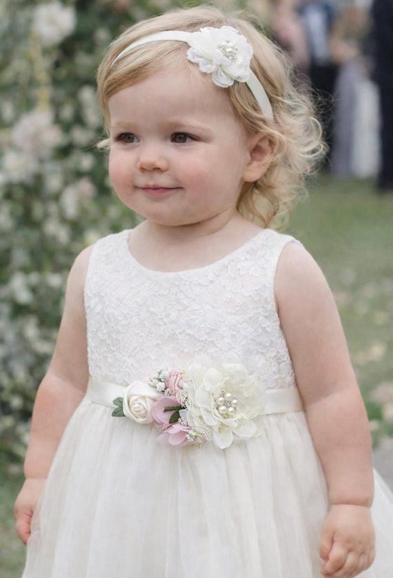 blush pink sash for dress Blush Pink Cream Flower Girl Sash, Blush Pink Girl Sash Belt ,Toddler Sash Belt , Flower Girl Belt, Ivory Blush Pink Sash