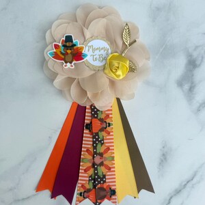 Turkey Baby Shower Sash: Fall Thanksgiving Mommy-to-Be image 6