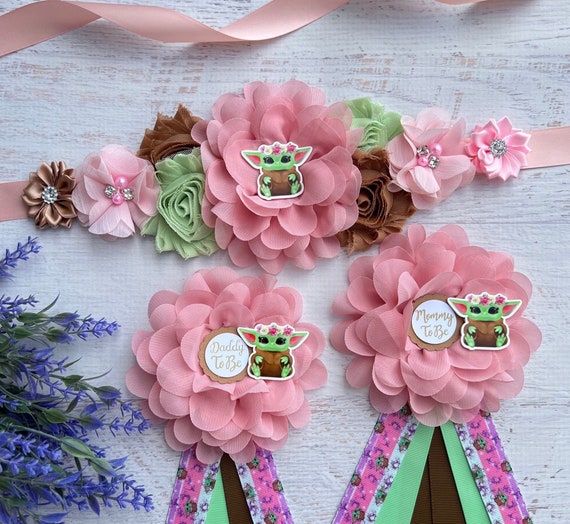 Baby Yoda Shower Sash baby Yoda Maternity Sash baby Yoda Etsy