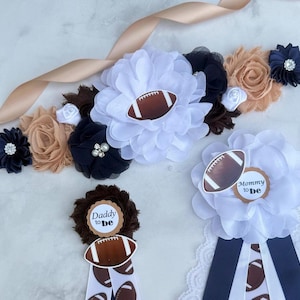 Football Baby Shower Sash Boy , Football Baby Shower Theme , Football Maternity Sash Boy , Football Sash for Mommy, Football Pregnancy Sash