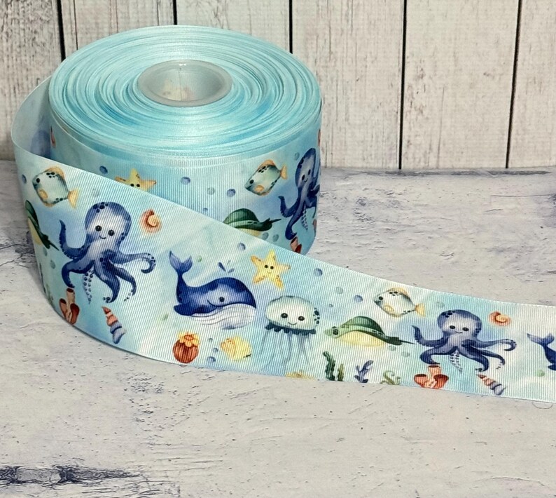 Ocean Ribbon Design 1 1/2