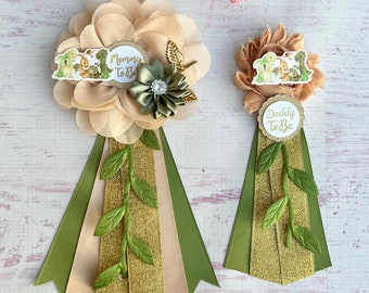 Dinosaur Baby Shower Corsage ,Dinosaur Baby Shower Pin ,Dinosaur Baby Shower Corsage, Mom Dad Pins  ,Mommy Ribbon, Dino Baby Shower Boy