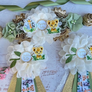 Safari Baby Shower  ,Safari Maternity Belt , Safari Baby Shower Sash, Maternity Sash ,Safari Baby Shower Corsages ,Pregnancy Sash
