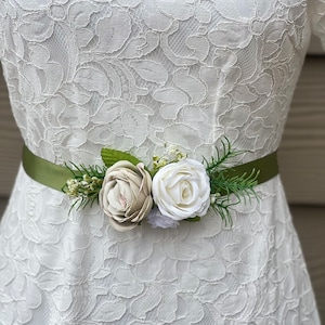 Flower Girl Belt ,Sage Green Flower Girl Sash Belt ,Wedding Sash ,Girl Sash , Flower Sash Belt for Toddlers /Girls, Girl Sash Belt