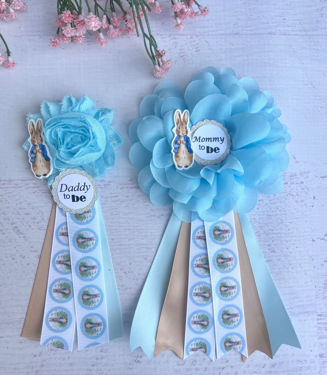 Baby shower corsage elephant sale