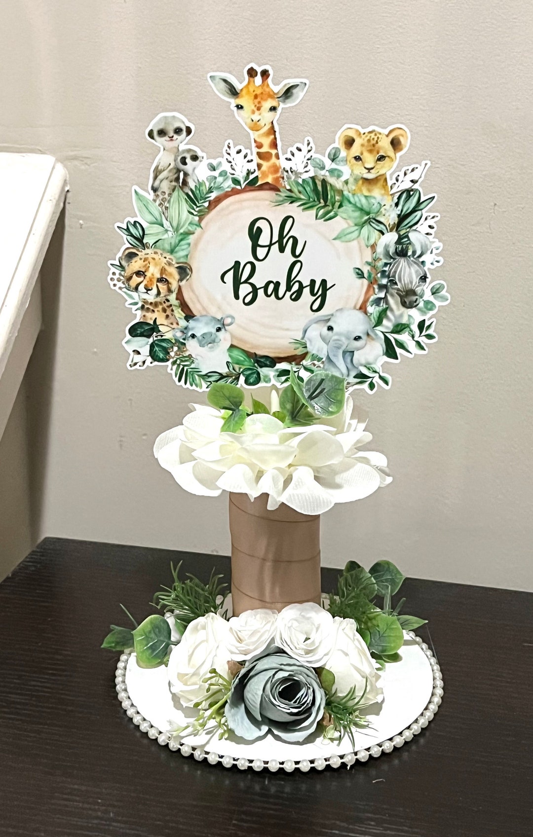 Safari Baby Shower Centerpiece Safari Baby Shower Decoration Baby
