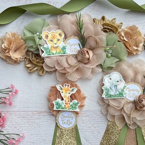 Safari Baby Shower Sash ,Boho Safari Maternity sash ,Jungle Maternity Sash ,Pregnancy Sash ,Safari Mommy Sash, Baby bump Sash, Safari sash