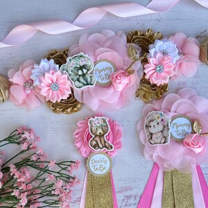 Girl Woodland Baby Shower Sash Woodland Maternity Sash Baby Shower Girl Forest Animals Baby Shower Mommy to be Sash Pregnancy Sash