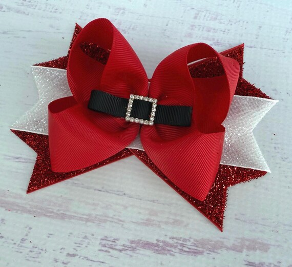 Santa Hair Bow Santa Hair Bow