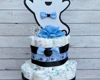 Ghost Diaper Cake Baby Shower ,diaper Cake Boy Baby Shower Gift