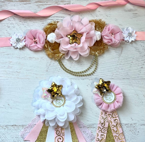 Little Star Baby Shower Girl Twinkle Star Maternity Sash Girl
