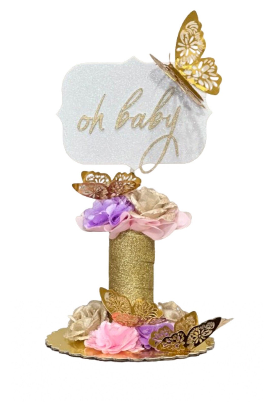 Centros De Mesa Para Baby Shower Girl Wettarn 20-Pc 3D Butterfly  Centerpieces - Gold \u0026 Colorful Table Decor For Parties (10\, image size:1080x1607