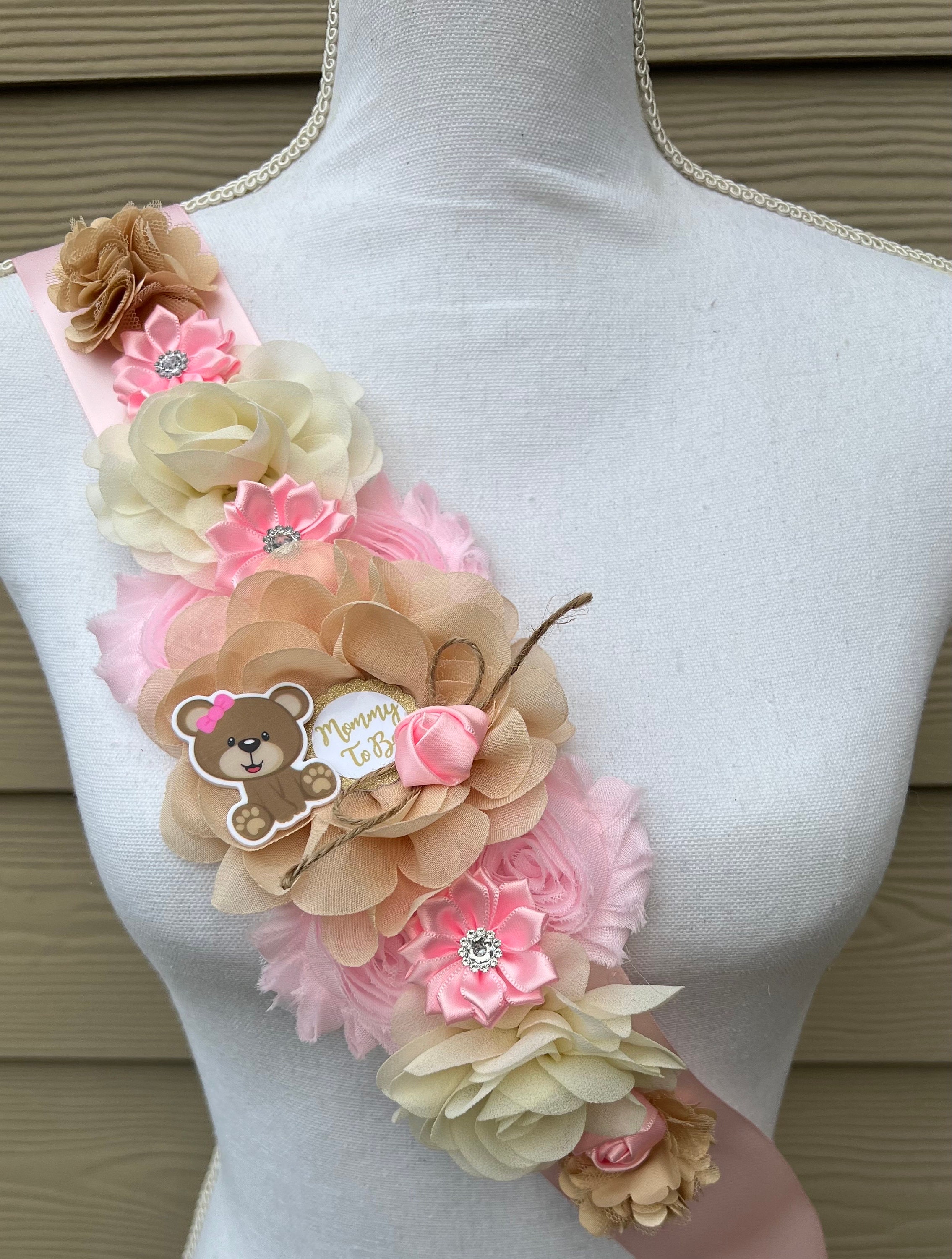 Teddy Bear Baby Shower Shoulder Sash Teddy Bear Shoulder Sash