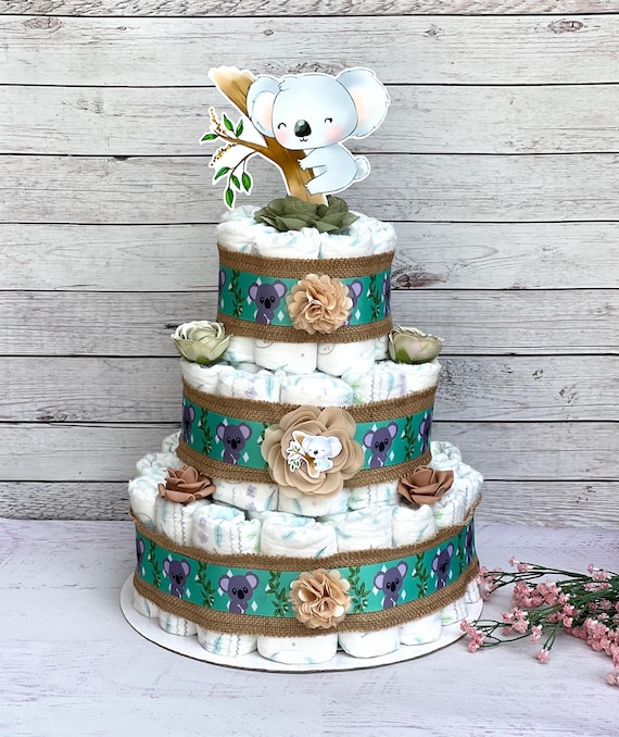 Koala Diaper Cake Baby Shower Boy Koala Baby Shower Decoration