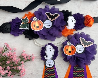 Halloween Maternity Sash, Baby Shower, Mommy to Be Corsage