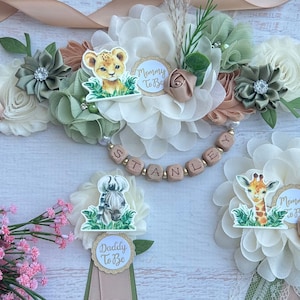 Safari Baby Shower Sash ,Safari Maternity Sash ,Mommy Sash ,Baby Bump Sash Sash ,Baby Shower Boy, Safari Maternity Belt , Jungle Baby Shower