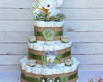 Koala Diaper Cake Baby Shower Boy Koala Baby Shower Decoration Table Centerpieces  Koala Baby Shower Decoration Baby Shower Gift