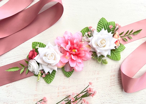 Wildflower Baby Shower Sash Baby in Bloom Baby Shower Sash Spring