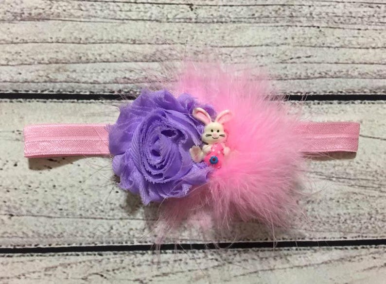 Easter headband Easter Baby Headband Easter Bunny Headband Easter Headbands Easter hairbow Pink Lavender Easter headband baby toddler girl