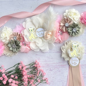 Nala Baby Shower sash ,Nala Lion King Maternity Belt, Nala Lion King Maternity Sash ,Pregnancy Sash ,Mom To Be ,Princess Nala Baby Shower