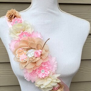 Gingerbread Baby Shower Shoulder Sash Gingerbread Shoulder Sash Pregnancy Sash Mommy Sash Christmas Maternity Sash  Shoulder Sash