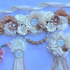 Boho Baby Shower Sash ,Boho Maternity Sash ,  Mommy To Be, Bohemian Baby Shower, Boho Maternity Belt, Gender Neutral Baby Shower, Boho Sash