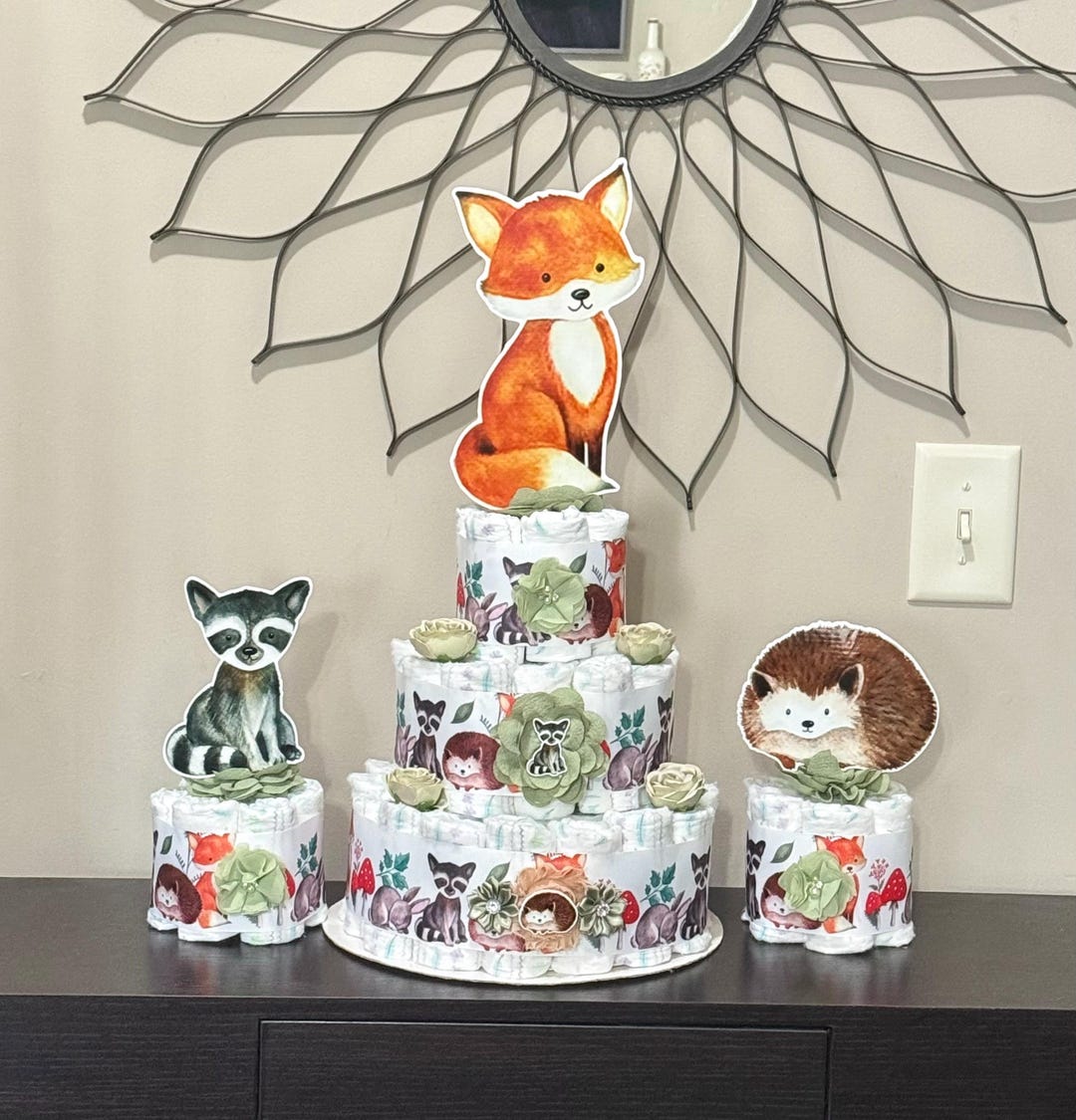 Woodland Diaper Cakes Set Of 3 Woodland Baby Shower Diaper Cakes Boy Il 1080xN.6818361469 65ej