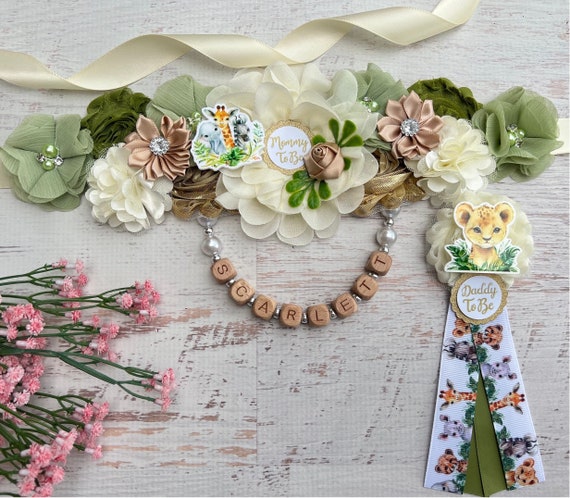 Baby shower sash deals